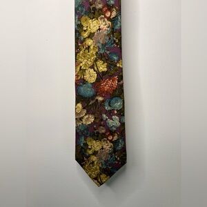 Kenneth Gordon New Orleans Floral Multicolor Neck Tie